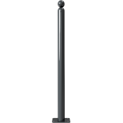 Ornamental bollard | Series 466B | � 60 mm | stationary, to be fixed by plugswith base plate 100 x 150 mm | without lock | without eyelet
